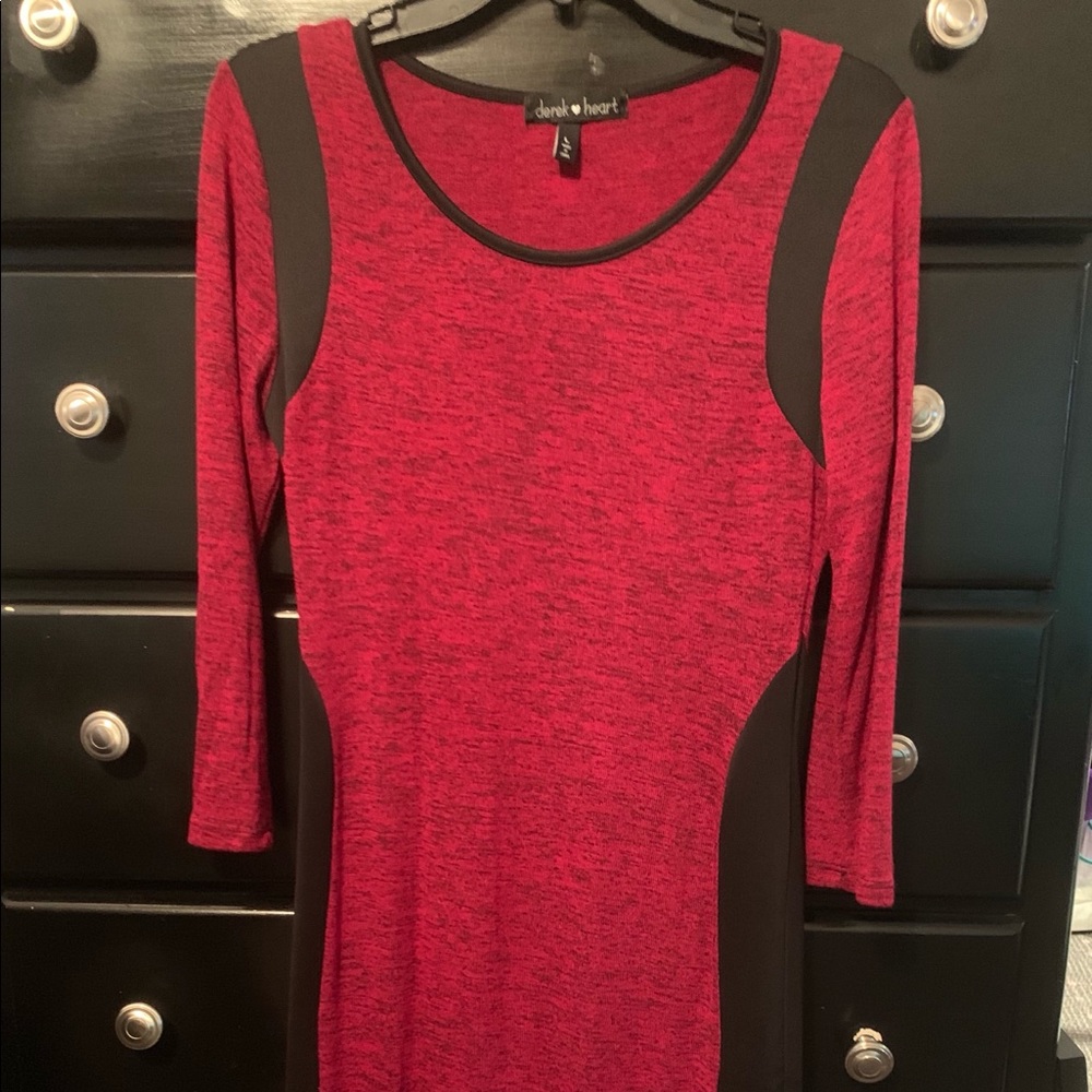 Red & Black Dress